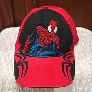 Marvel Spider Man embroidered red adjustable ball Cap nwot